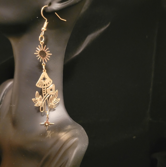 2/$20 Celestial Mushroom Earrings - Picture 2 of 3